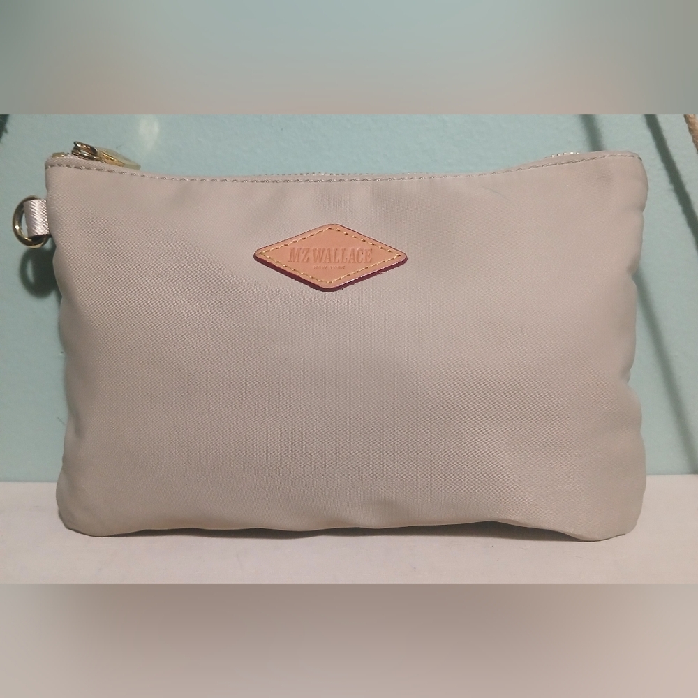 MZ Wallace Tan Cosmetic Bag